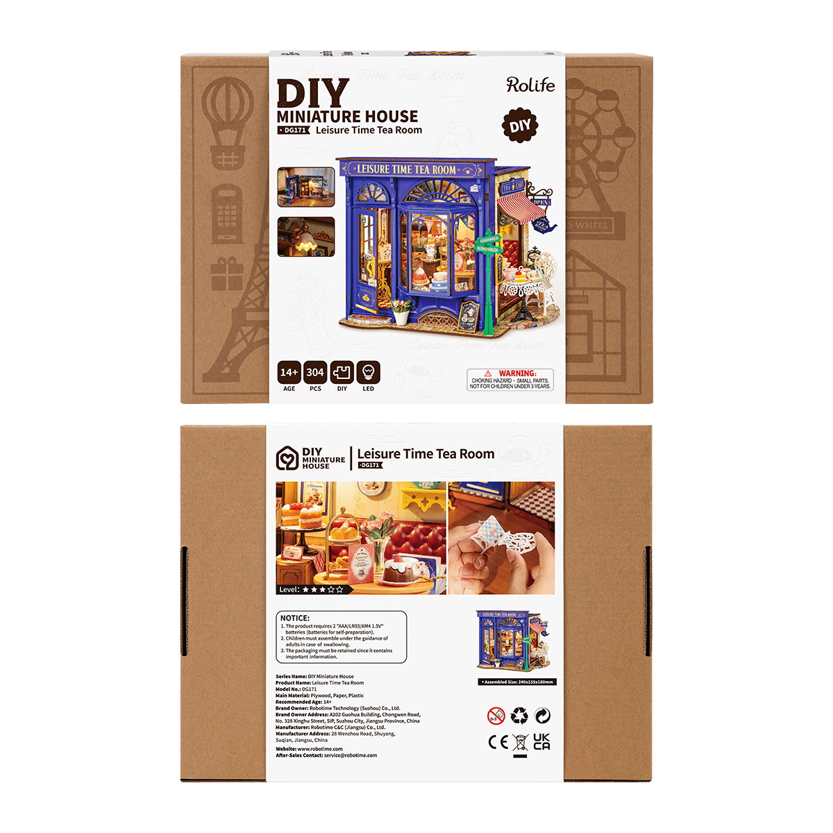 Rolife DIY Miniature House - Salle de thé de loisirs DG171 image de galerie 8