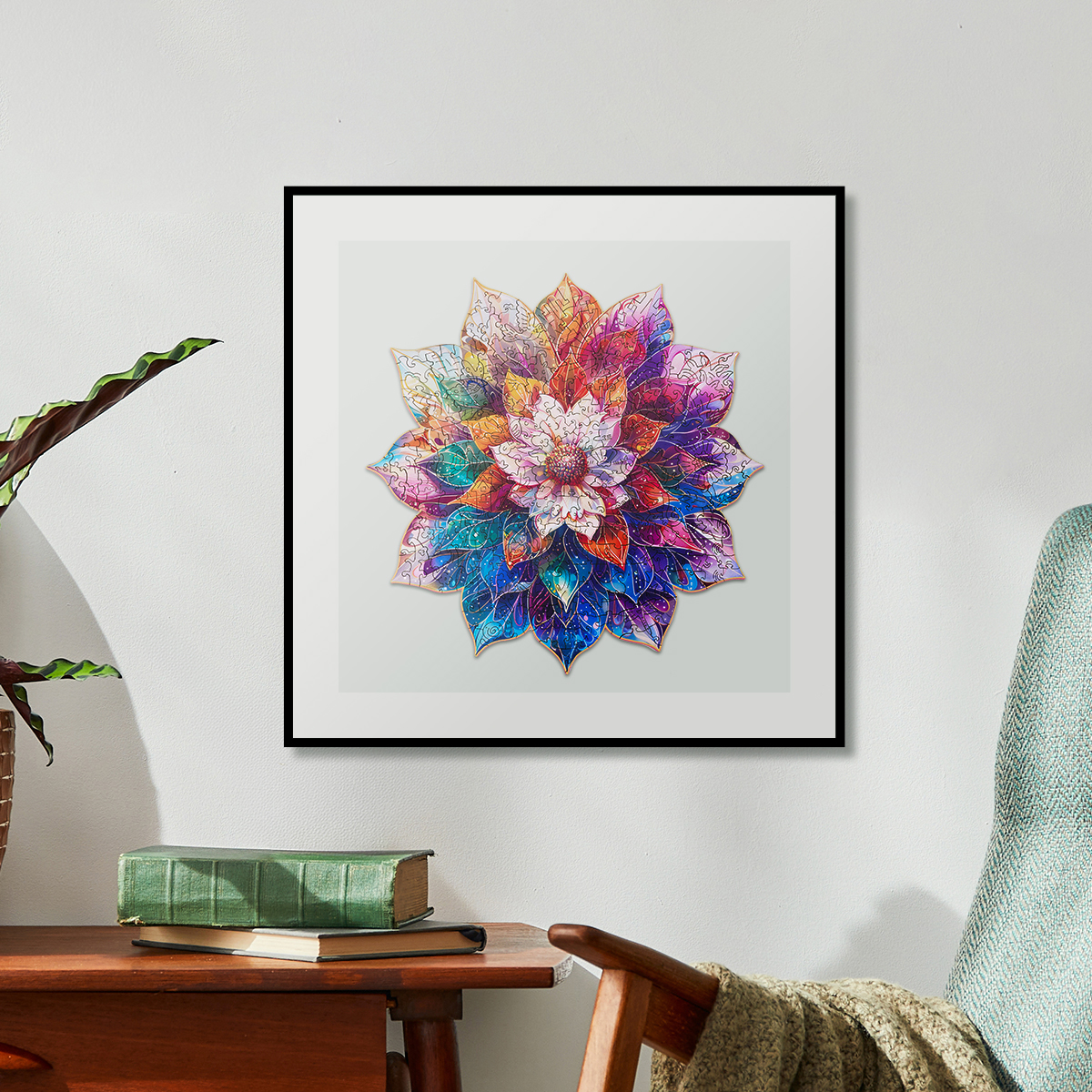 Rowood Rompecabezas de Madera - Imagen principal del producto Flor Mandala Mística