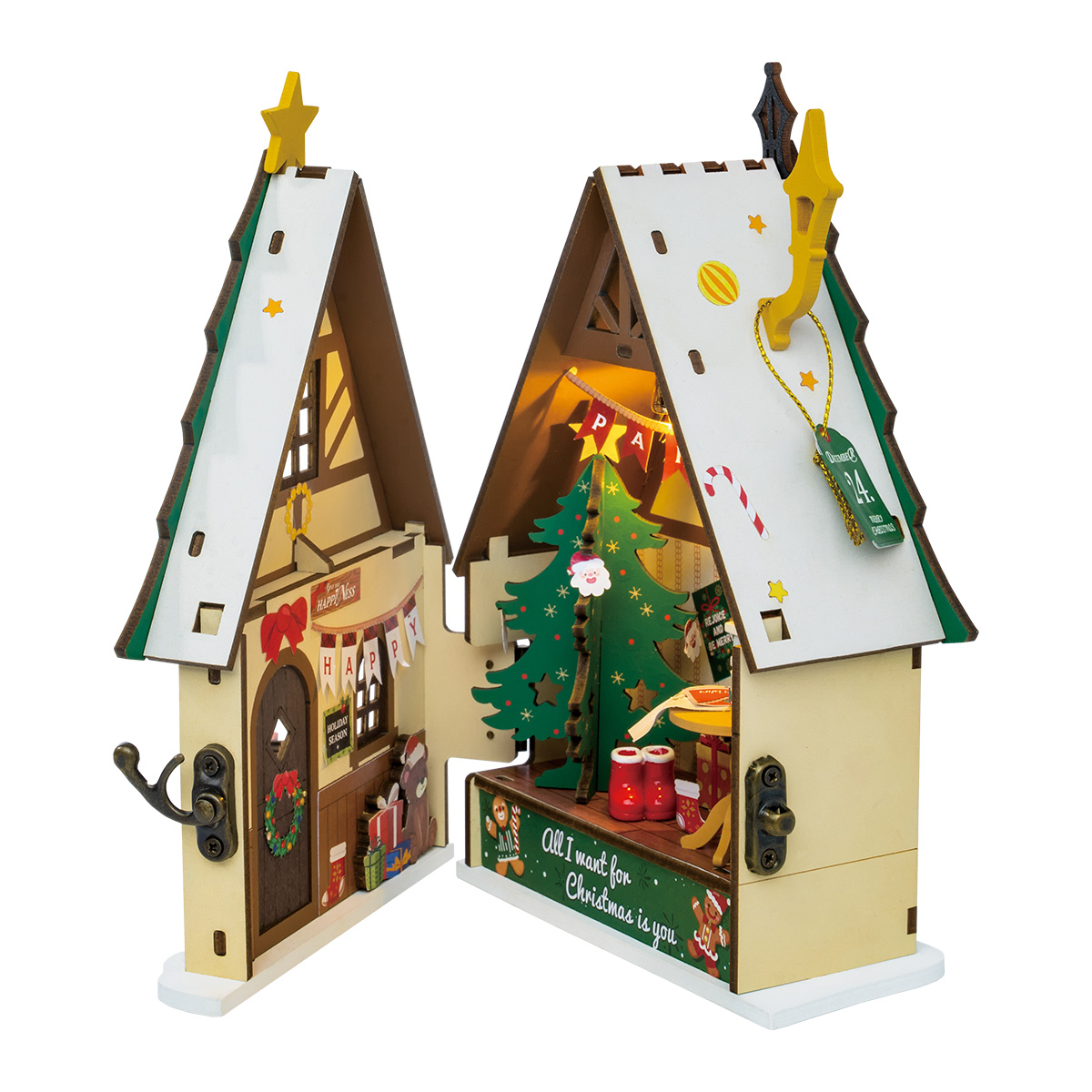 Rolife DIY Miniature House - Maison de Noël scintillante DS036 image de galerie 5