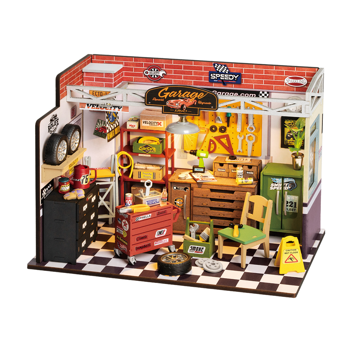 Rolife DIY Miniature House Kit - Garage Workshop DG165 gallery image 2