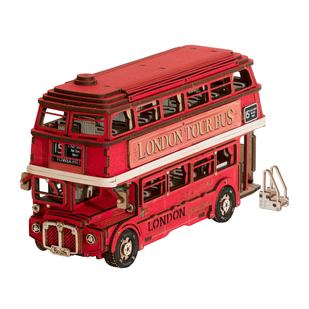 Rolife 3D-Holzpuzzle – Londoner Bus