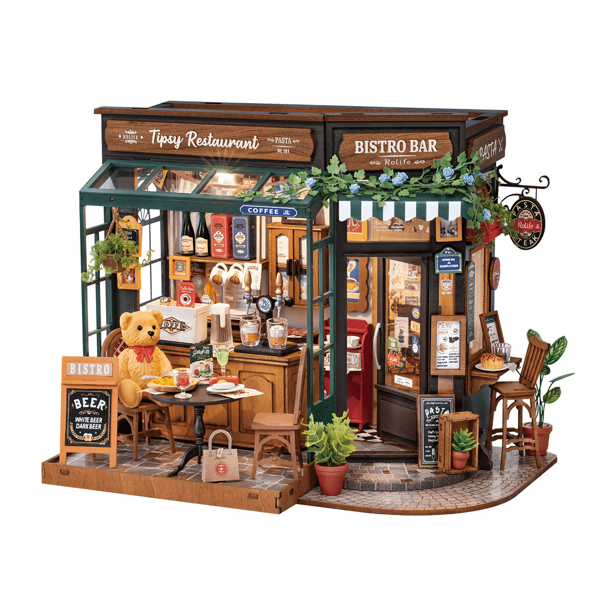 Rolife DIY Miniature House - Tipsy Restaurant DG167 galerij afbeelding 2