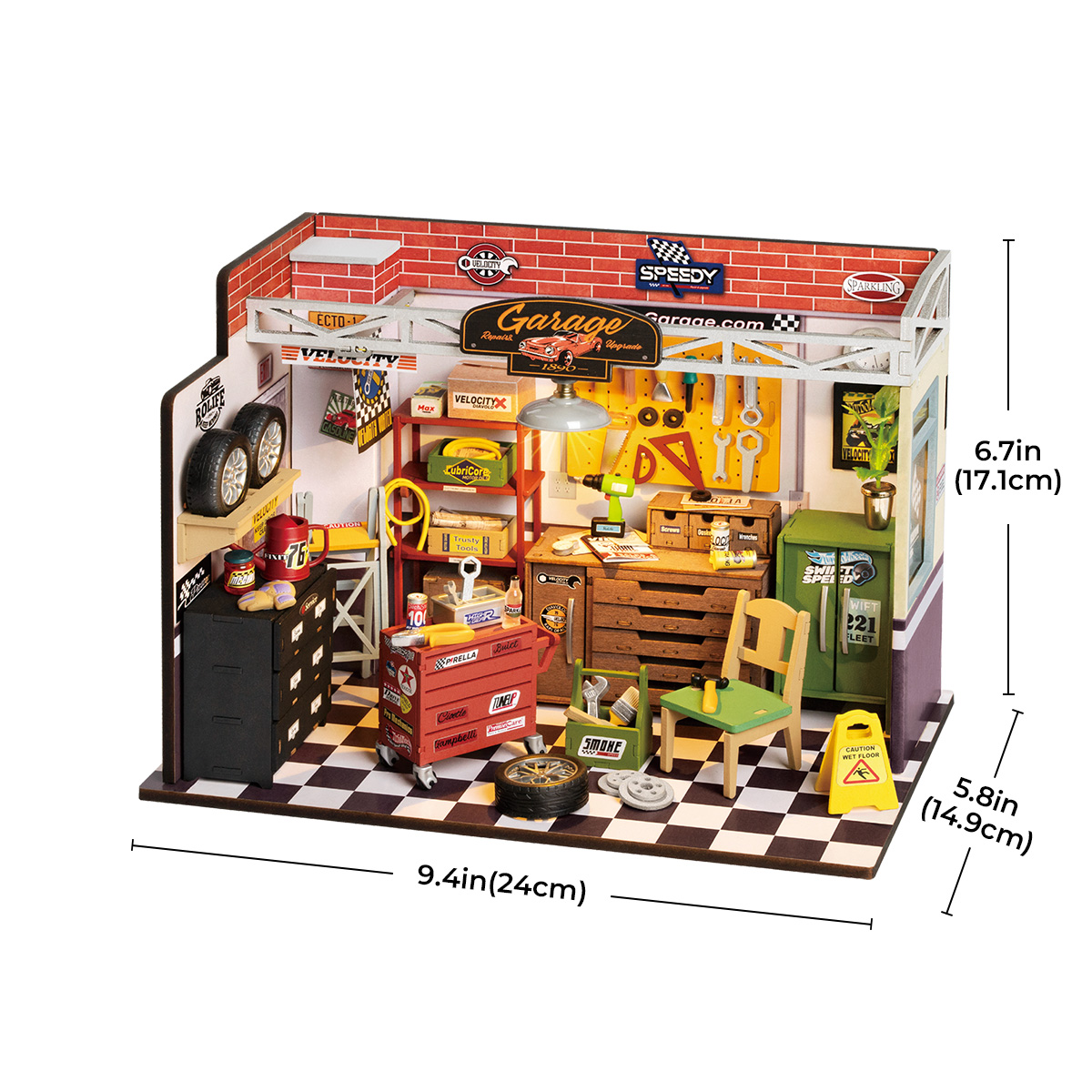 Rolife DIY Miniature House Kit - Garage Workshop DG165 gallery image 7