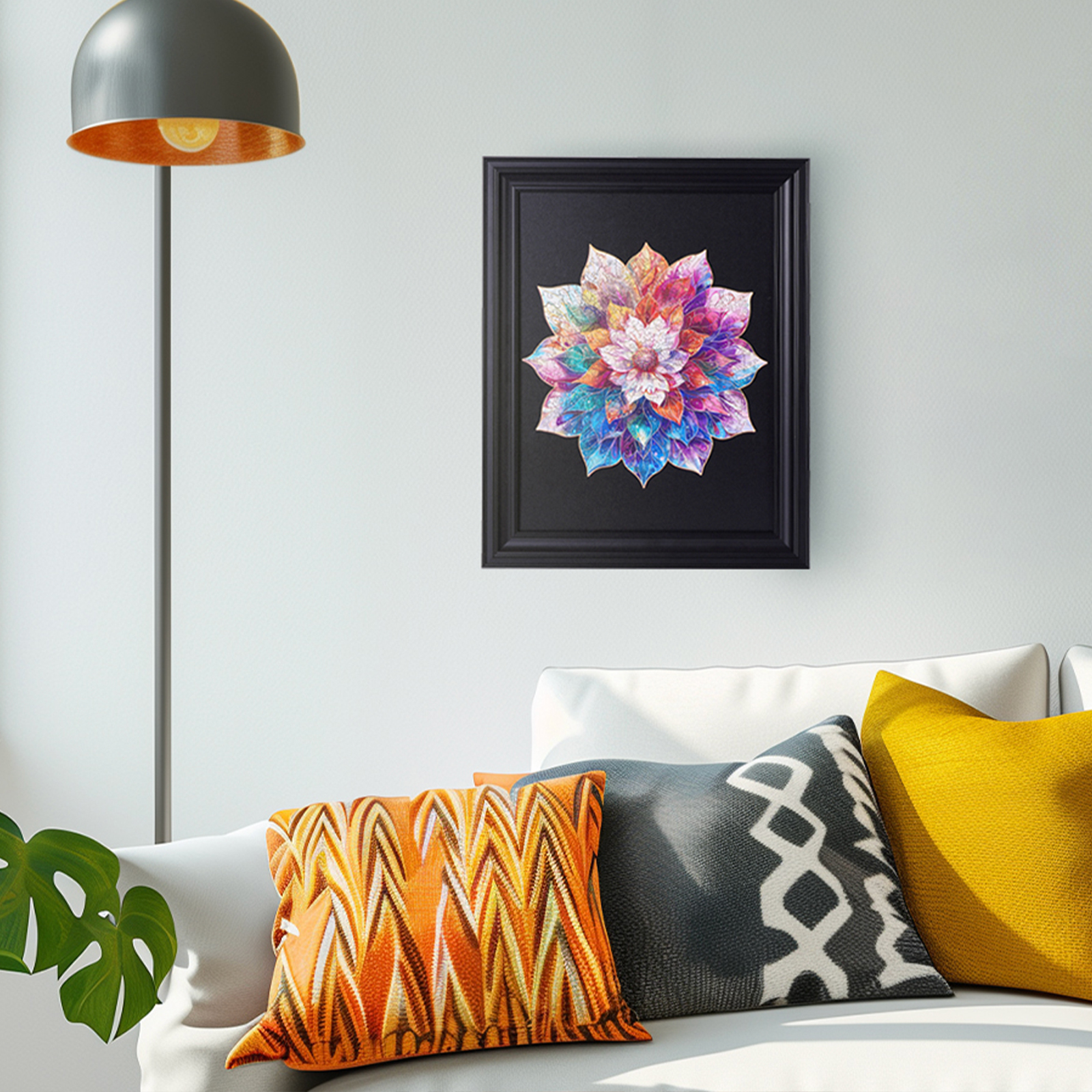 Rowood Wooden Jigsaw Puzzle - Flor Mandala Mística vista alternativa del producto