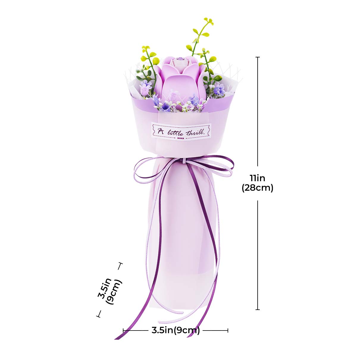 ROKR DIY Blumenstrauß 3D Puzzle - Lila Rose AF021 Galeriebild 5