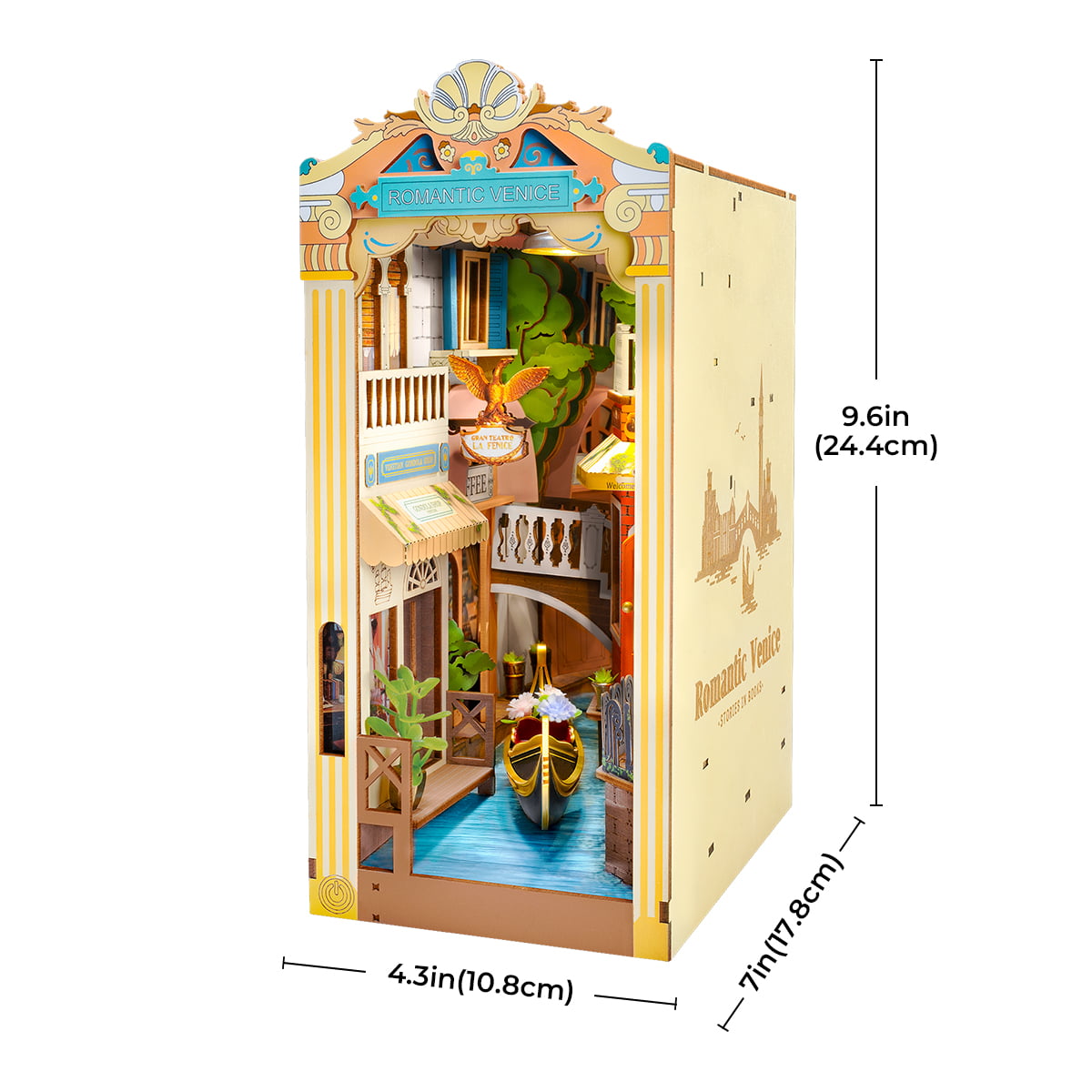 Rolife DIY Boek Nook Kit - Romantisch Venetië TGB08 galerij afbeelding 7