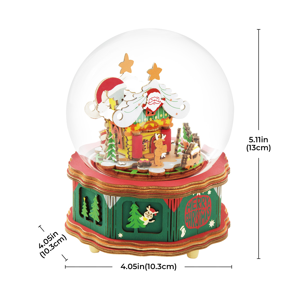 Rolife DIY Music Box - Christmas Town AM46 gallery image 5