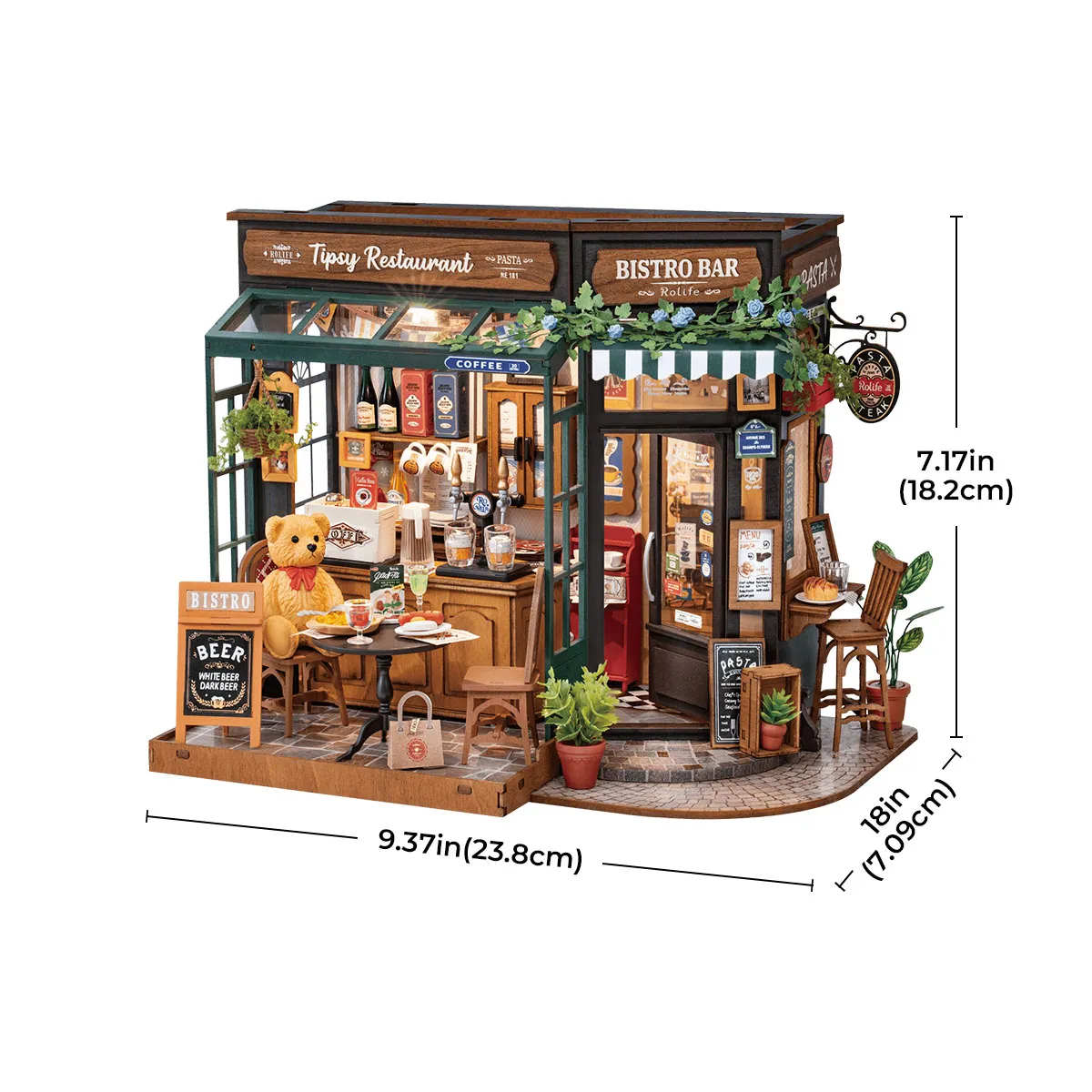Rolife DIY Miniature House - Tipsy Restaurant DG167 galerij afbeelding 5