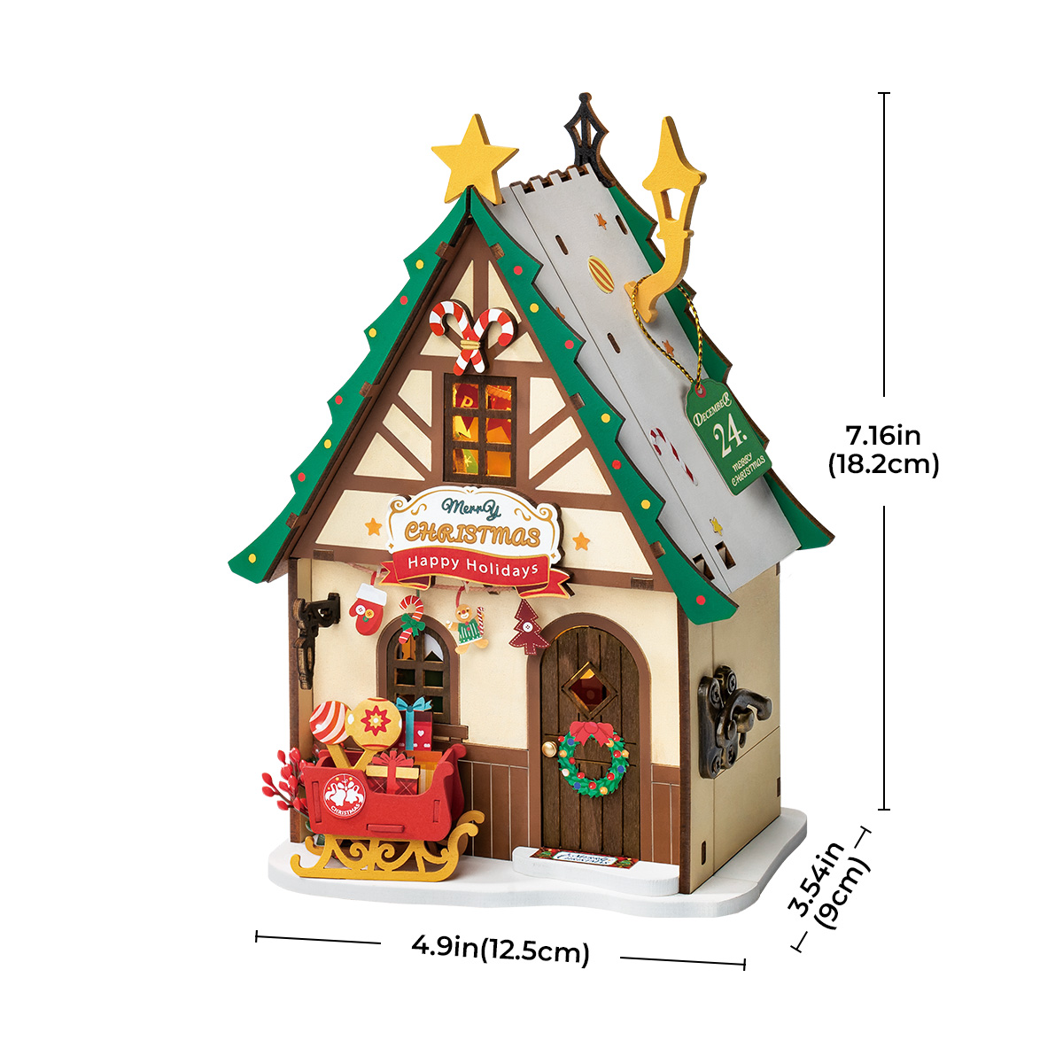 Rolife DIY Miniature House - Maison de Noël scintillante DS036 image de galerie 6