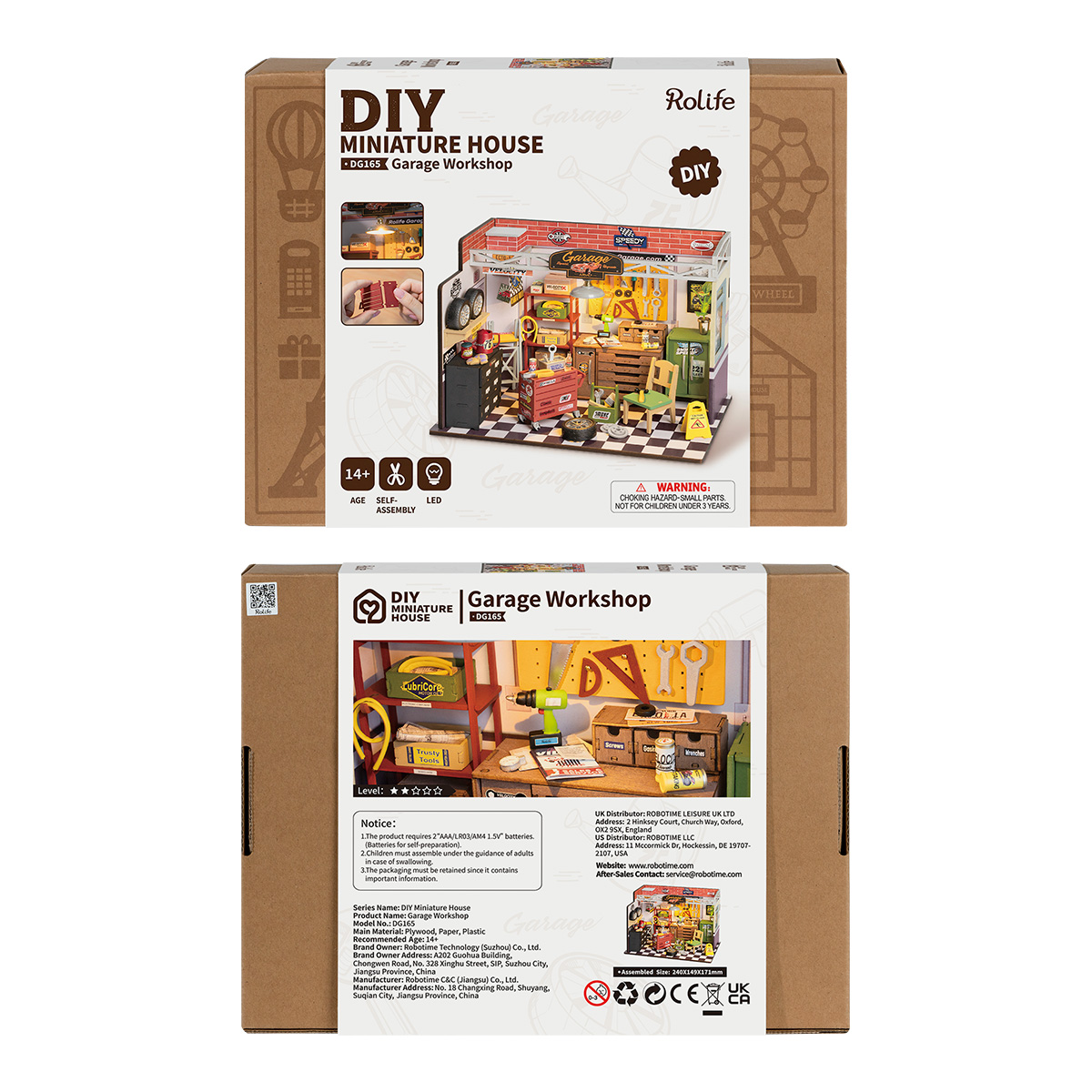 Rolife DIY Miniature House Kit - Garage Workshop DG165 gallery image 8