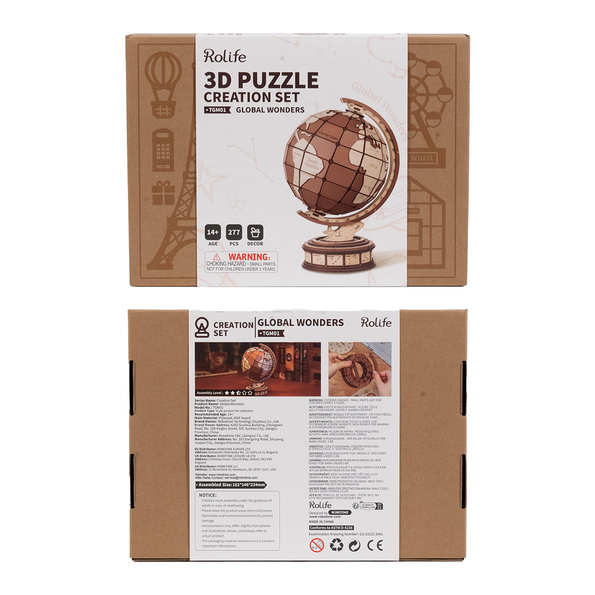 Rolife 3D Houten Puzzel - Wereldwonderen TGM01 galerij afbeelding 6