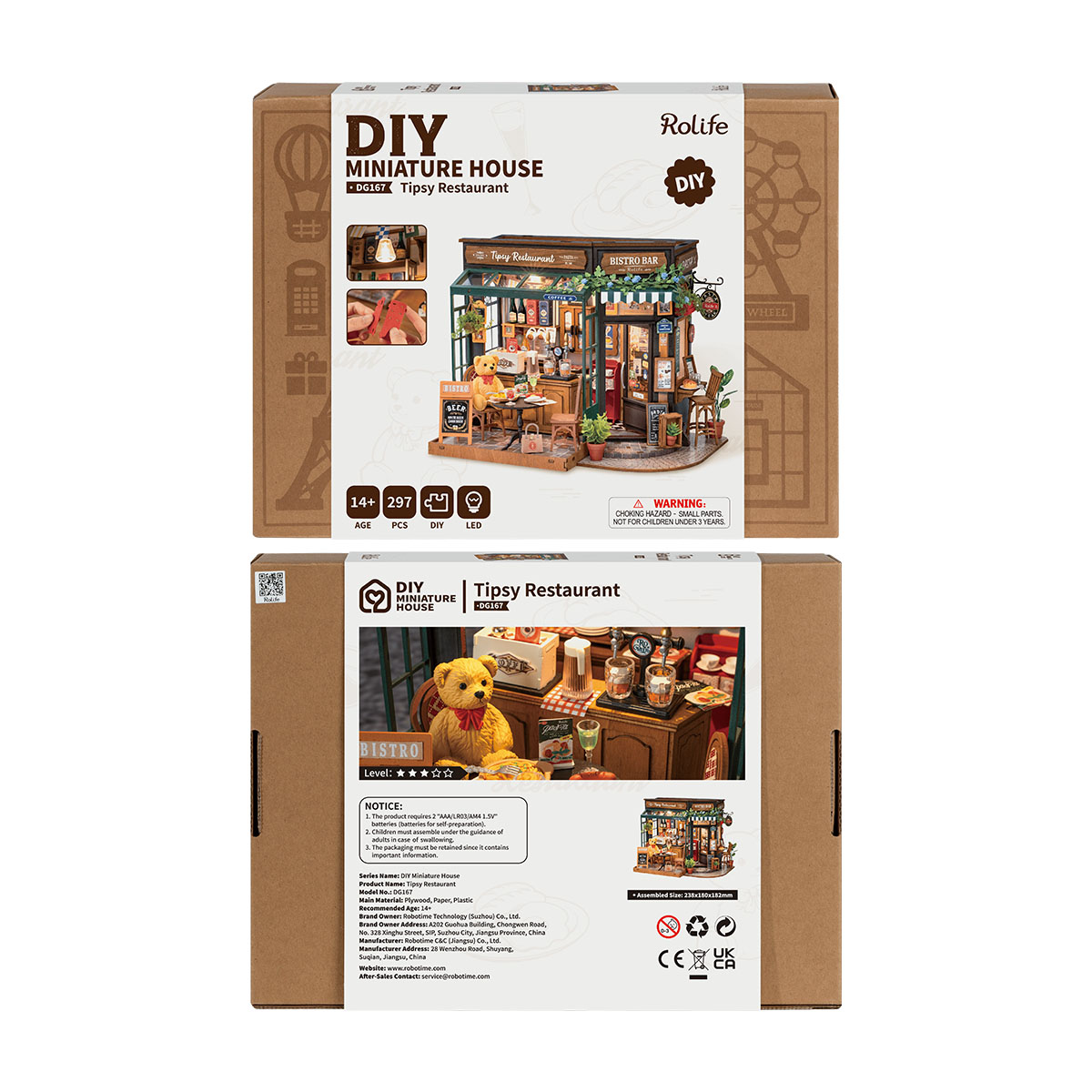 Rolife DIY Miniature House - Tipsy Restaurant DG167 galerij afbeelding 6