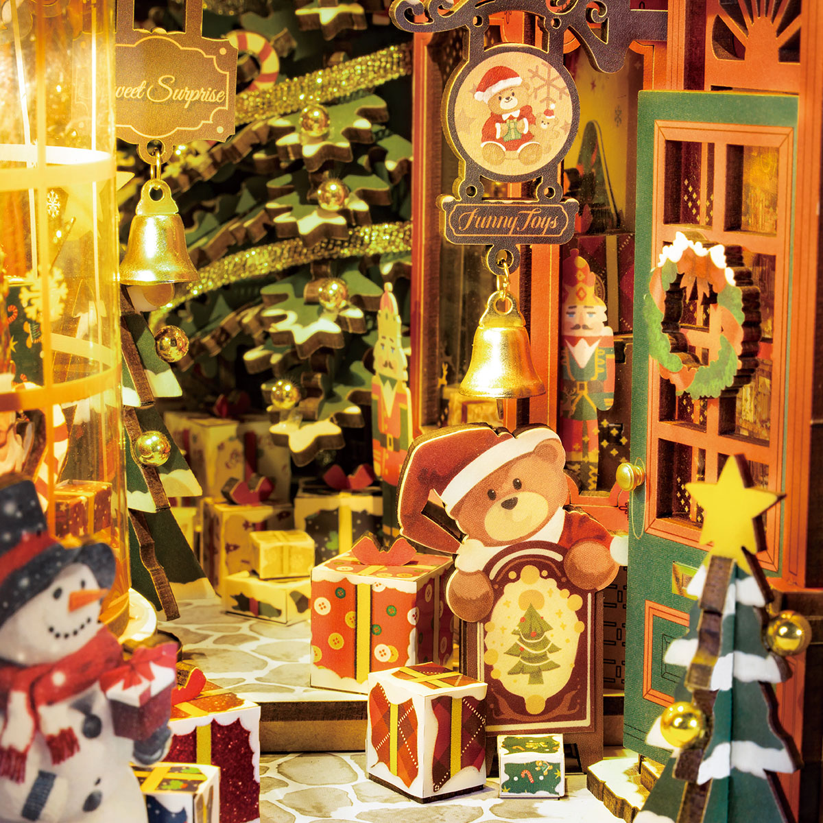 Rolife DIY Book Nook Kit - Christmas Street TGC06 gallery image 3