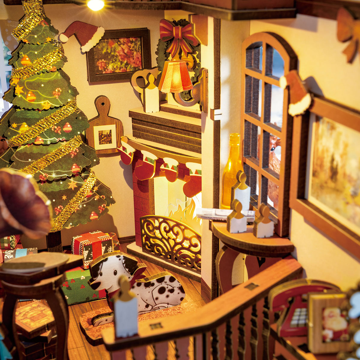Rolife DIY Buchnische Kit - Weihnachts-Innenraumszene TGC07 Galeriebild 4