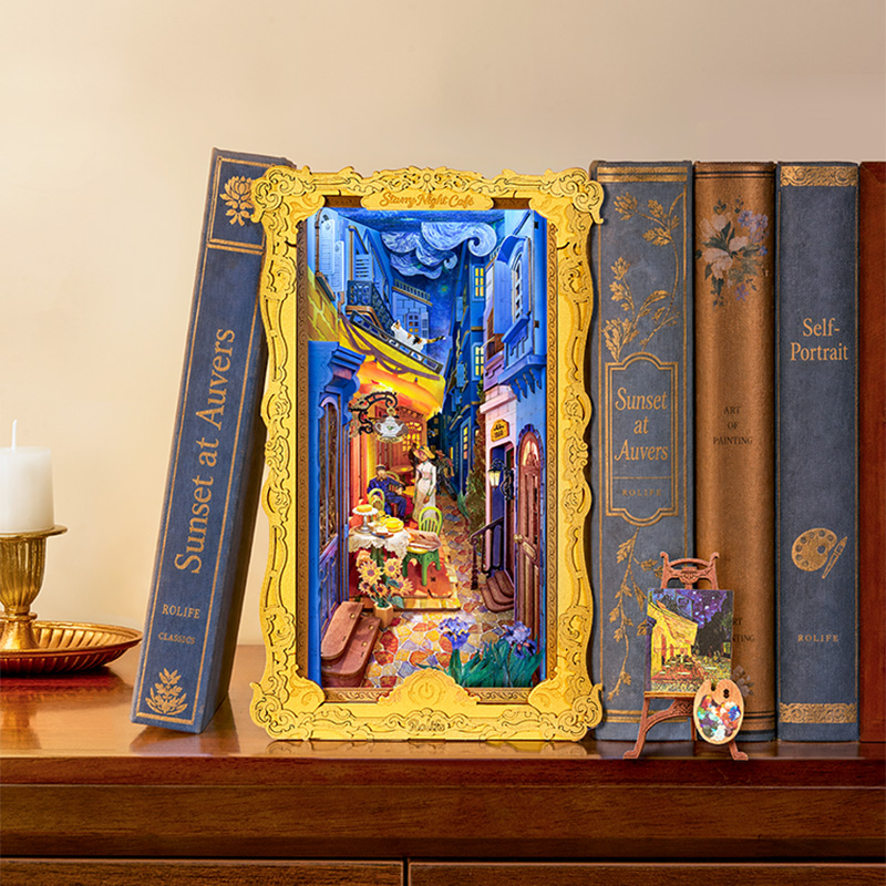 Rolife DIY Book Nook Kit - Starry Night Café TGB25