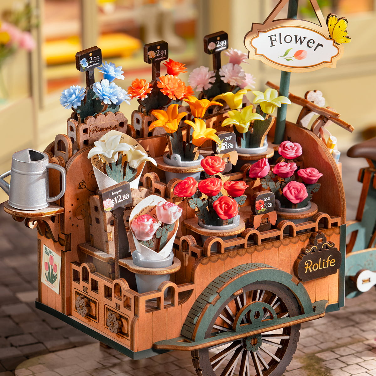 Rolife 3D Wooden Puzzle- Bloosom Cart TGS03 gallery image 4