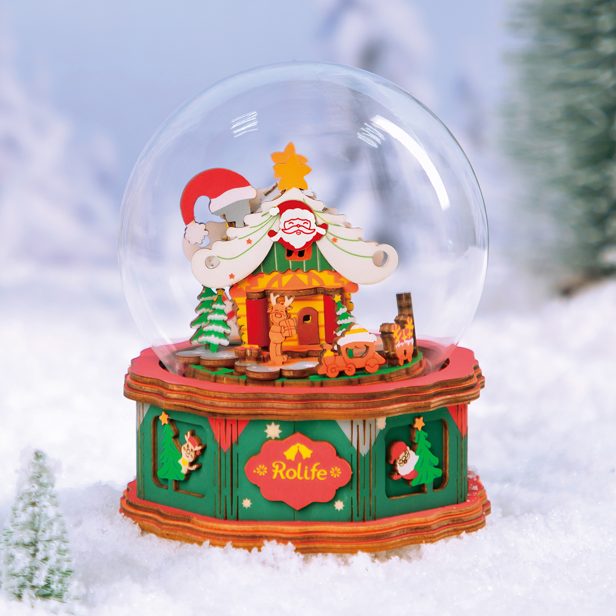 Rolife DIY Music Box - Christmas Town AM46 gallery image 4