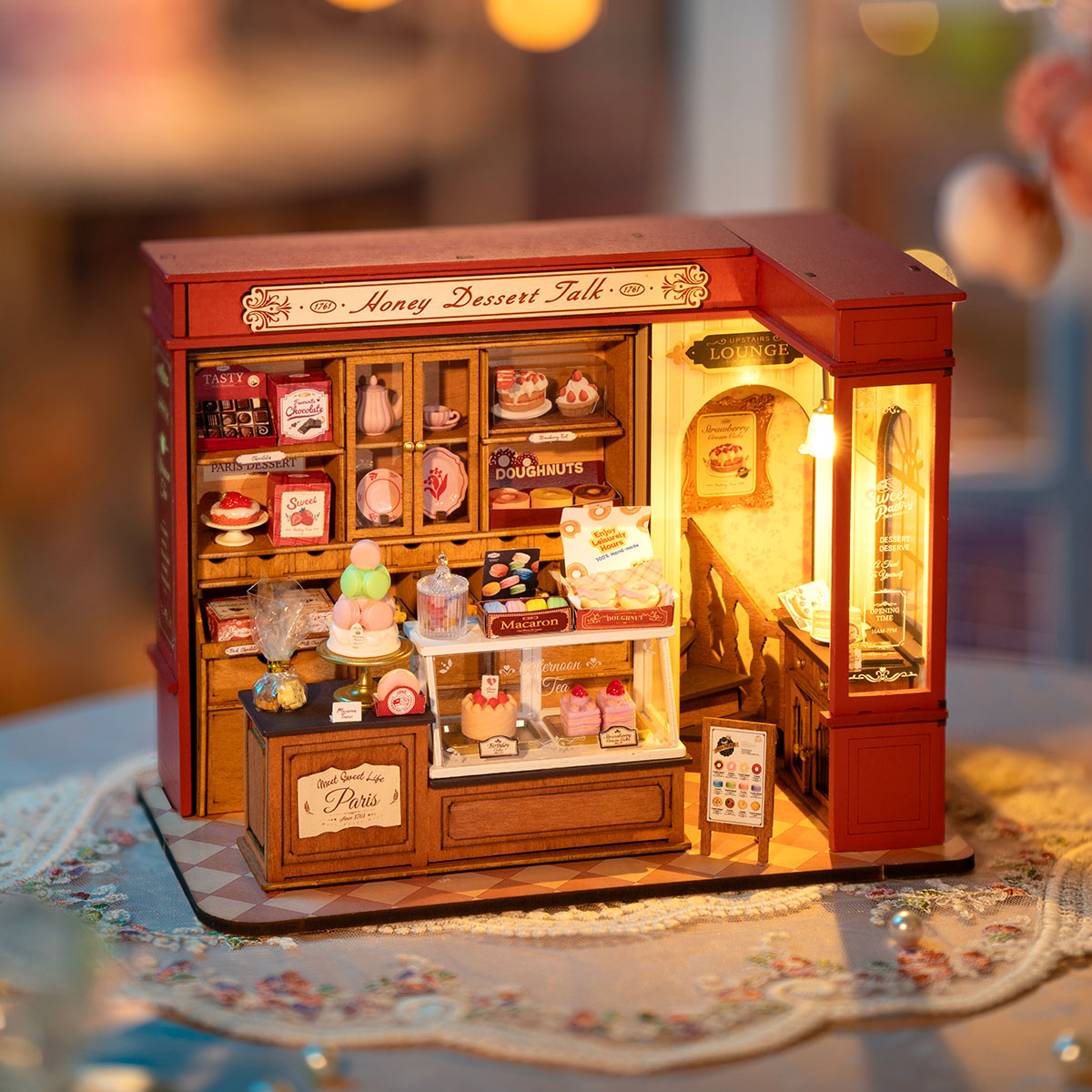 Rolife DIY Miniature House - Honey Dessert Talk DG168 detail view