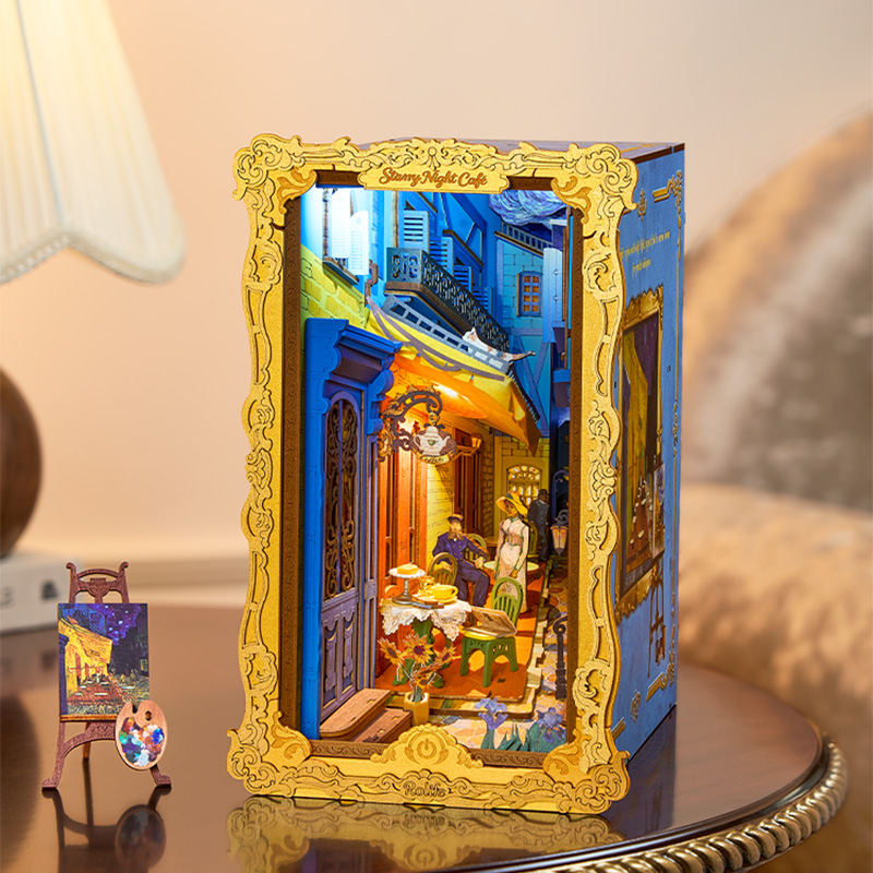 Rolife DIY Book Nook Kit - Starry Night Café TGB25