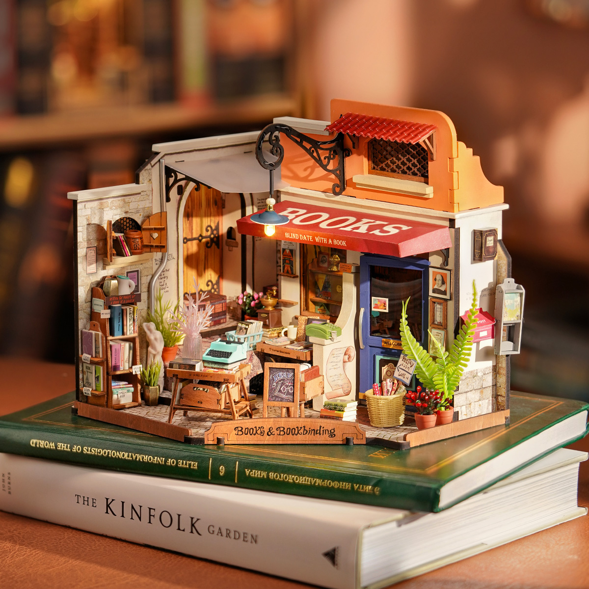 Rolife DIY Miniature House Kit - Coin Librairie DG164 image de galerie 6