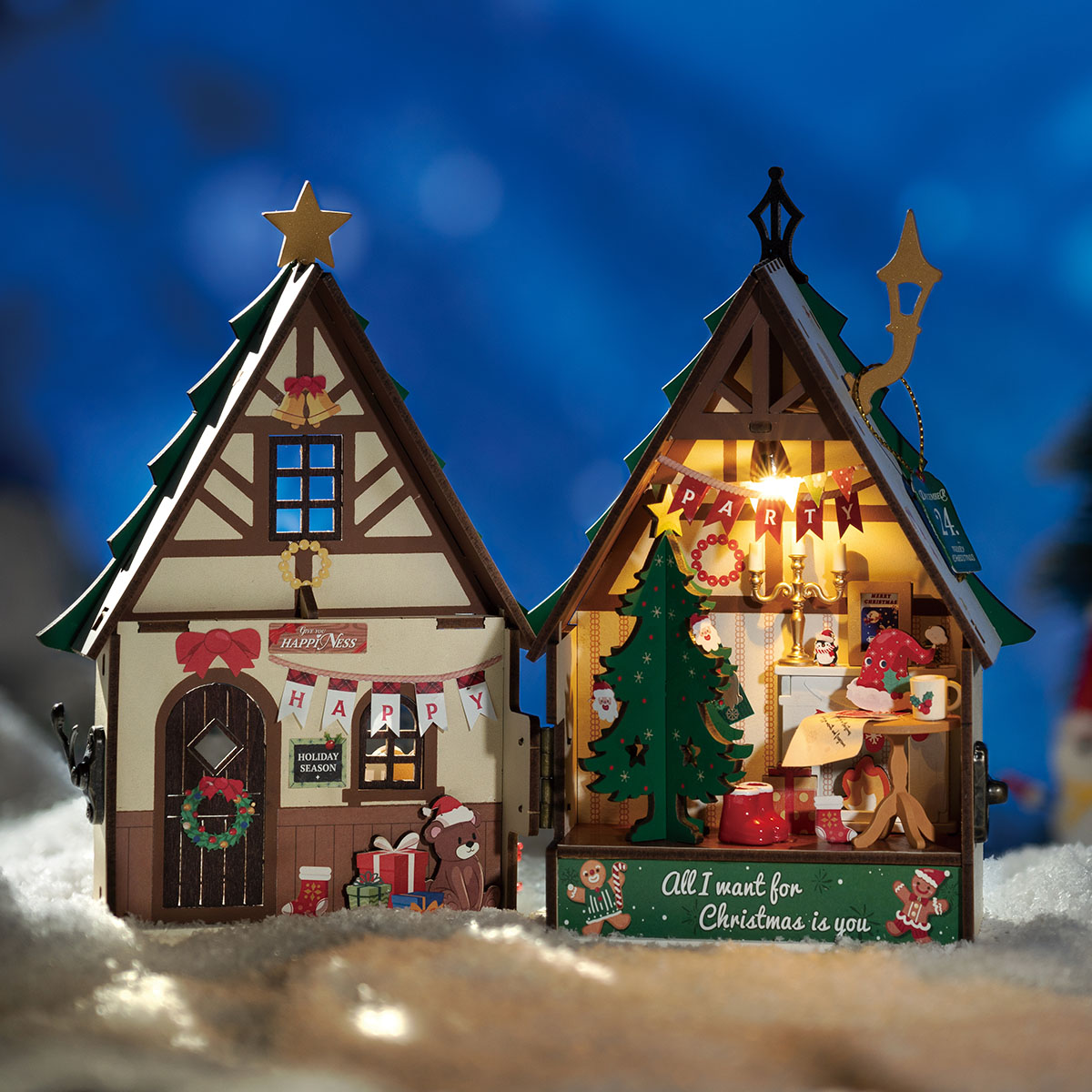 Rolife DIY Miniature House - Maison de Noël scintillante DS036 image de galerie 4