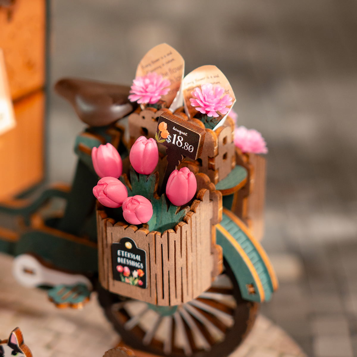 Rolife 3D Wooden Puzzle- Bloosom Cart TGS03 gallery image 5