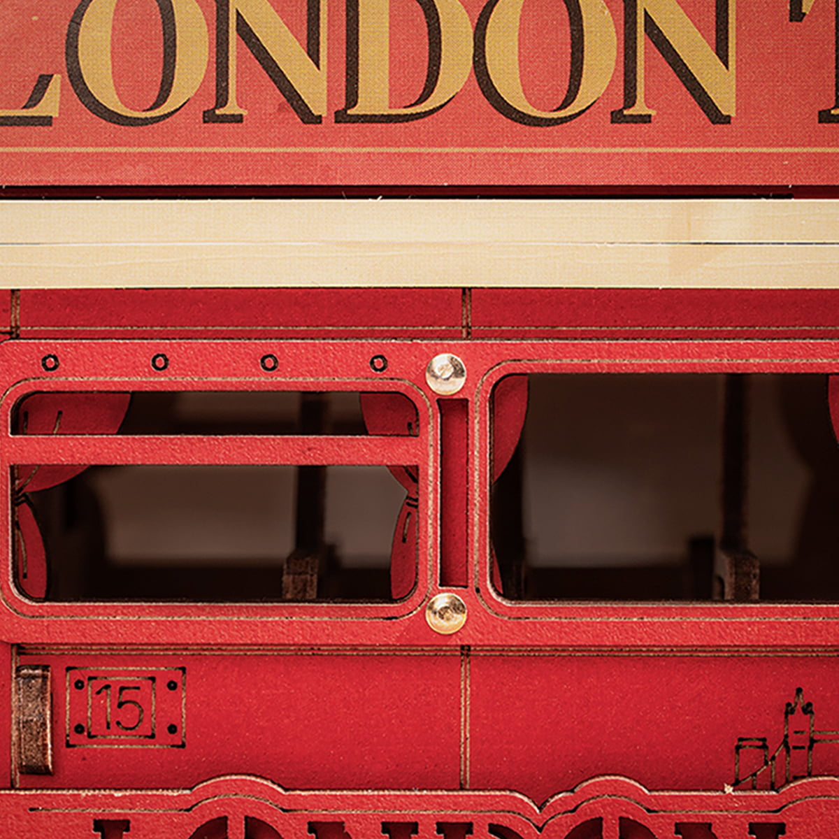Rolife 3D-Holzpuzzle – Londoner Bus