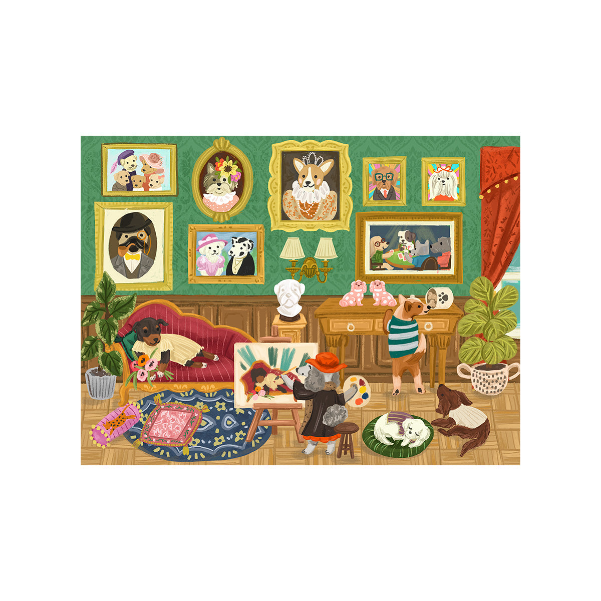 Rolife 1000 stukjes legpuzzel - Doggie Art Gallery PT008 alternatieve productweergave