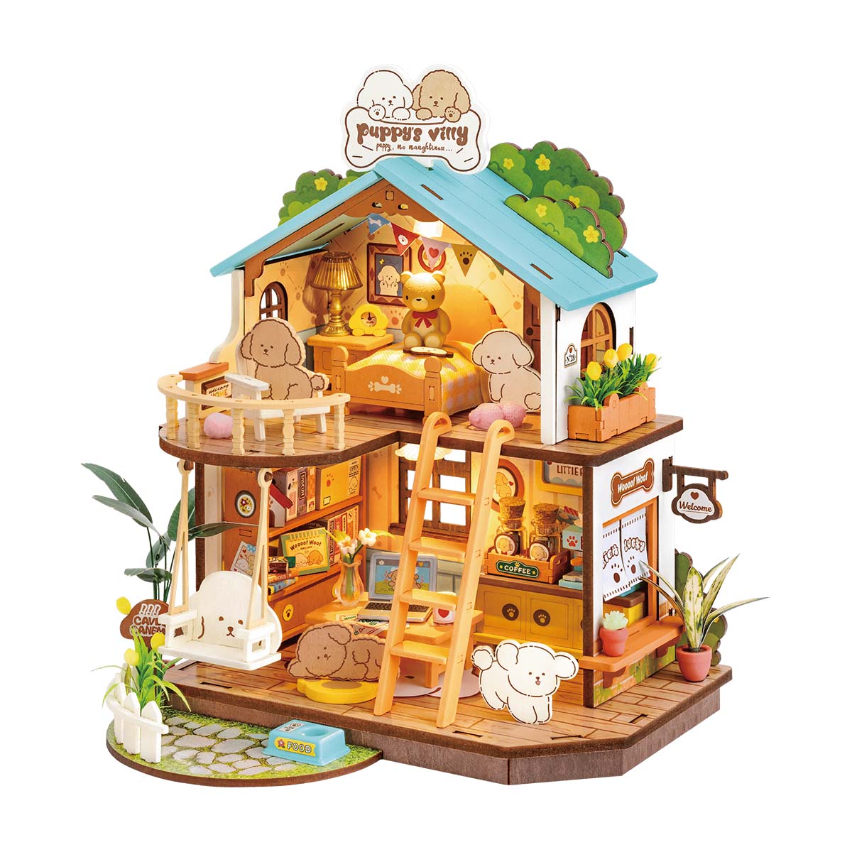 Rolife DIY Miniature House - Puppy's Cozy Villa DG169 alternate product view