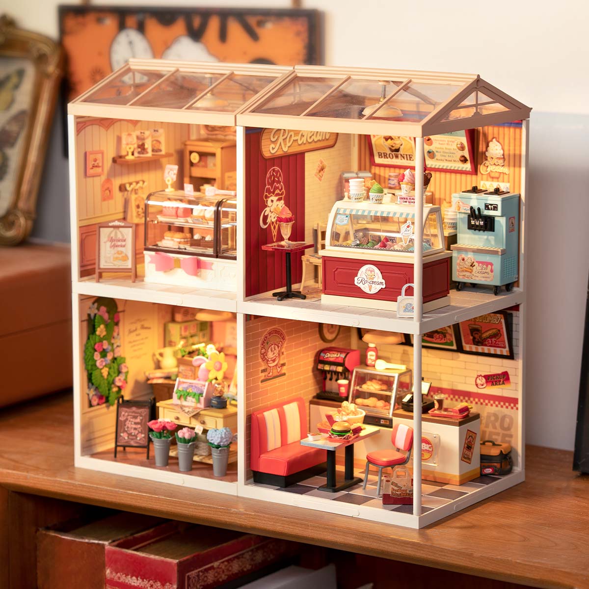 Rolife Super Creator Miniaturhaus 4 in 1 Vierfach-Gitter Galeriebild 7