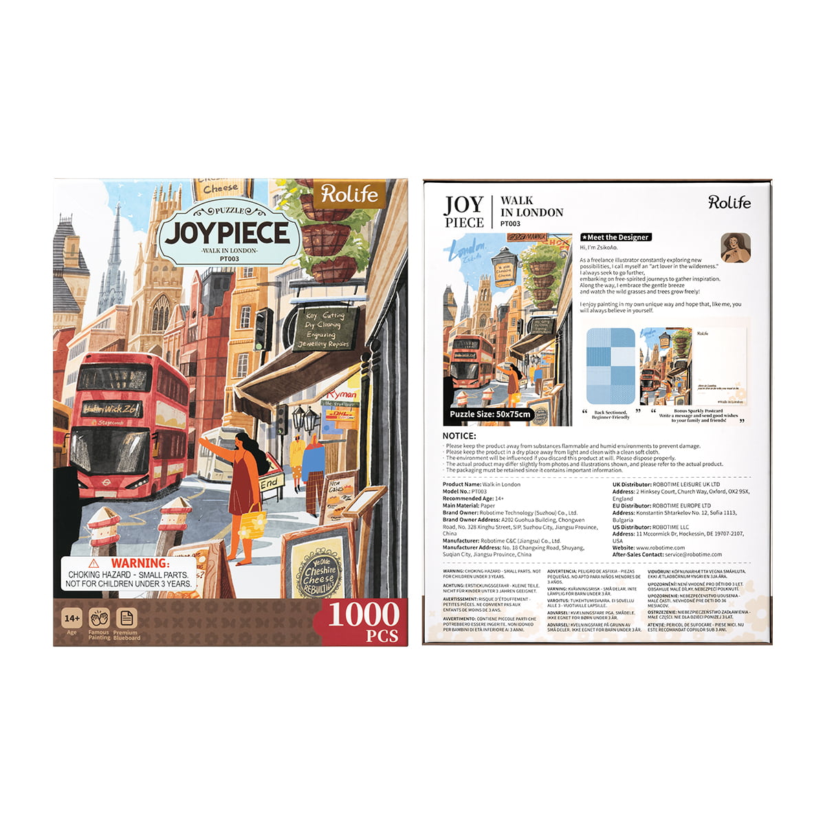 Rolife 1000 Teile Puzzle - Spaziergang in London PT003 Galerie Bild 7