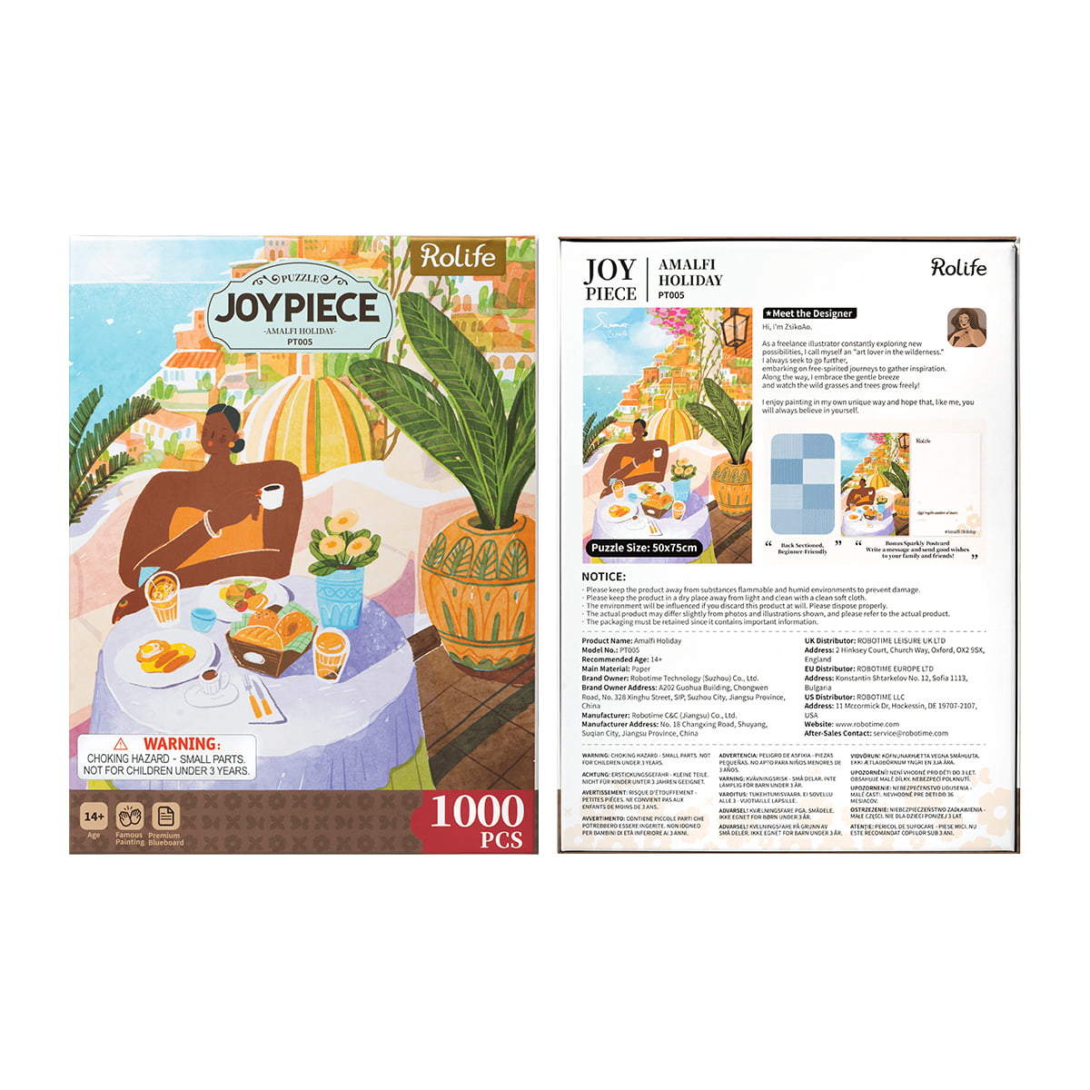 Rolife 1000 Teile Puzzle - Amalfi Urlaub PT005 Galerie Bild 9