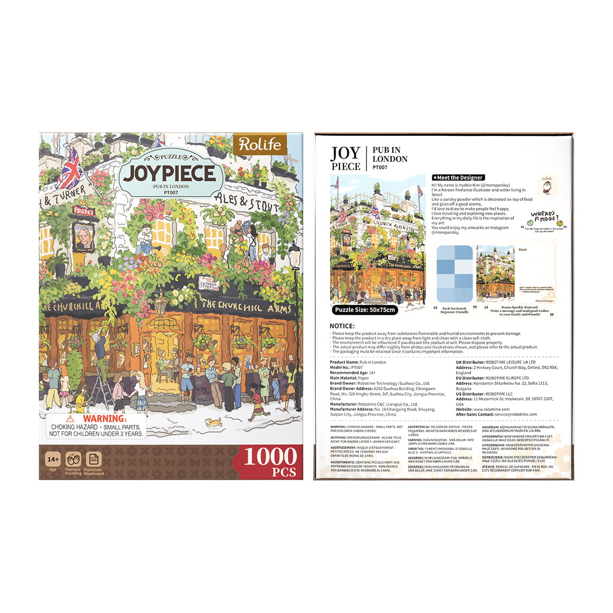 Rolife 1000 Piece Jigsaw Puzzle - Pub in London PT007 gallery image 9