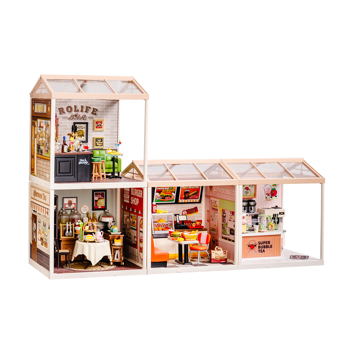 Rolife Super Creator Miniature House 4 in 1 L Vorm alternatieve productweergave