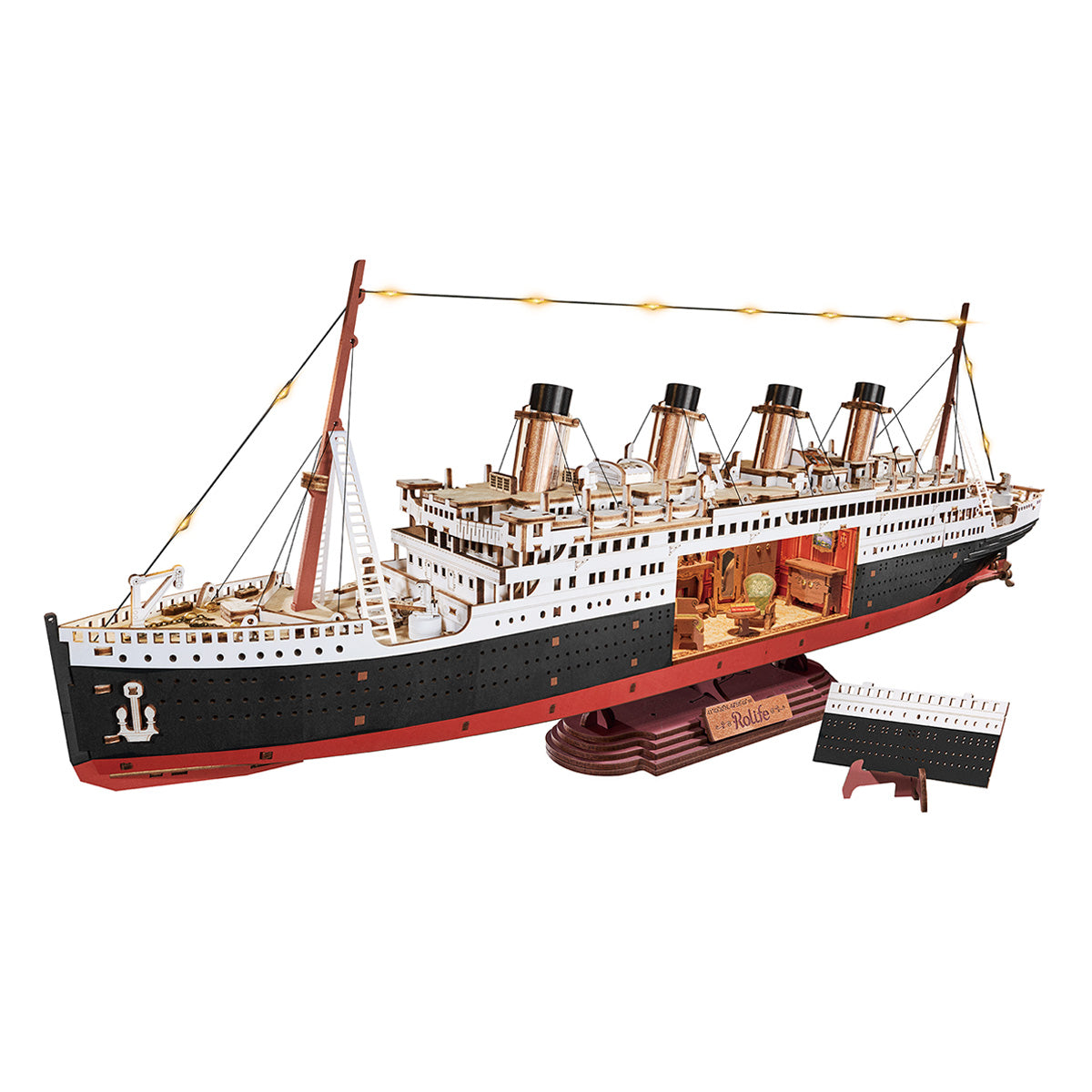 Rolife 1912 Eternal Atlantic Voyager TGL02 witte achtergrond houten schip productweergave
