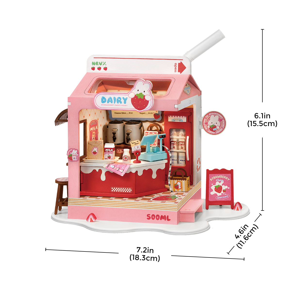 Rolife DIY Miniature House - Food Box Shop galerij afbeelding 9