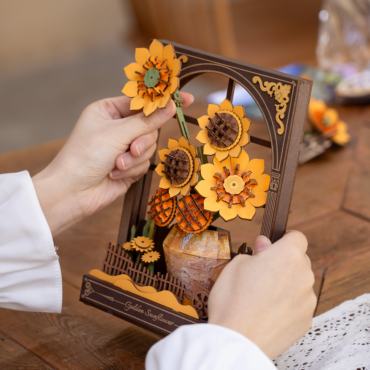 Rowood 3D Holzpuzzle - Goldene Sonnenblume TH002 Galeriebild 4
