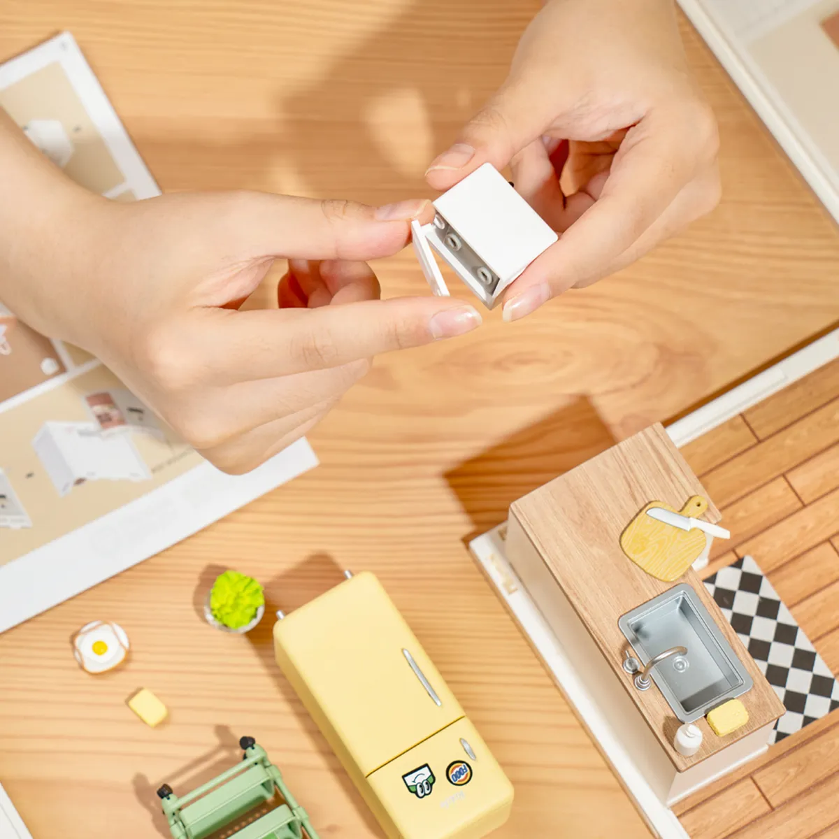 Rolife Happy Meals Kitchen Super Creator Miniature House DW008 image de galerie 4