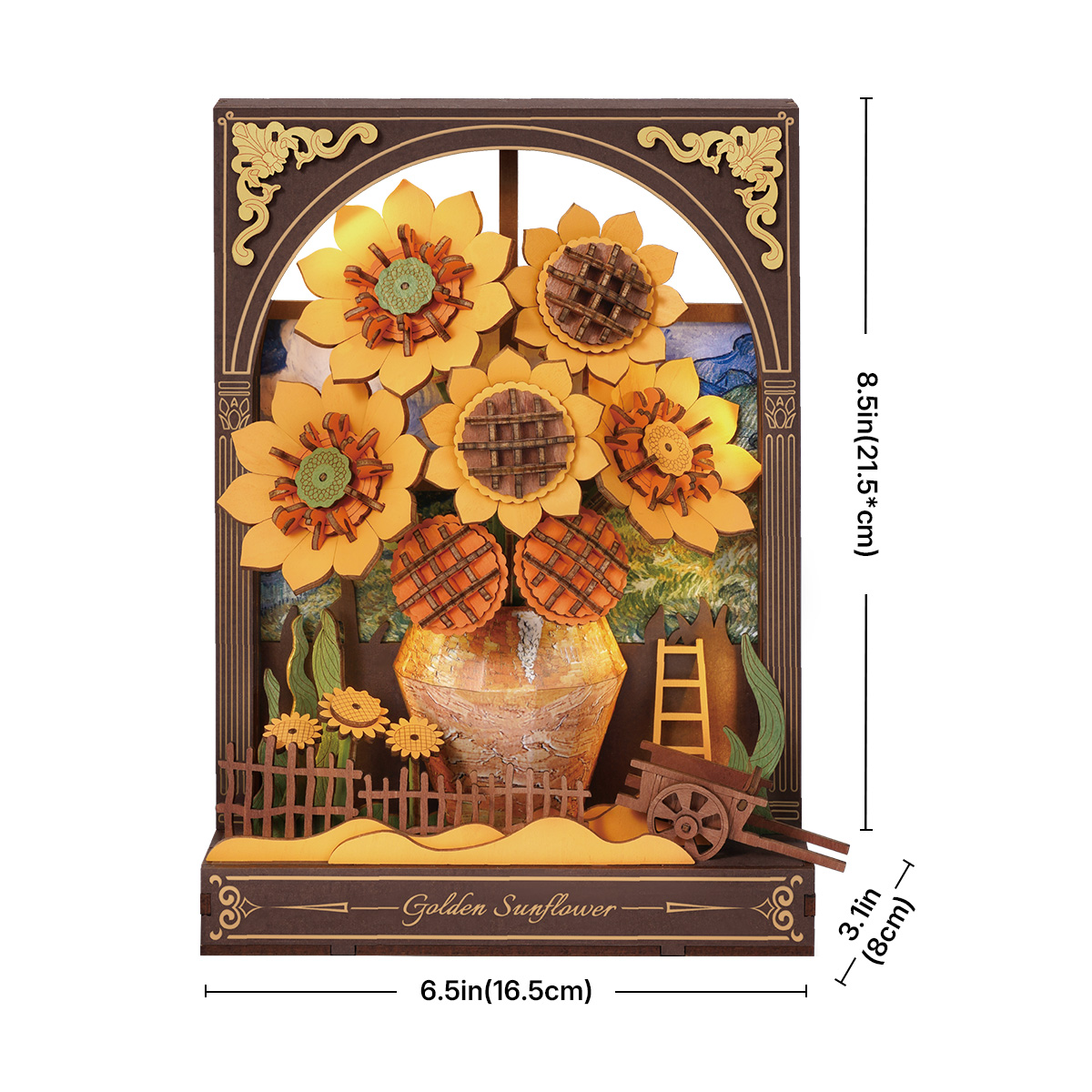 Rowood 3D Holzpuzzle - Goldene Sonnenblume TH002 Galeriebild 5
