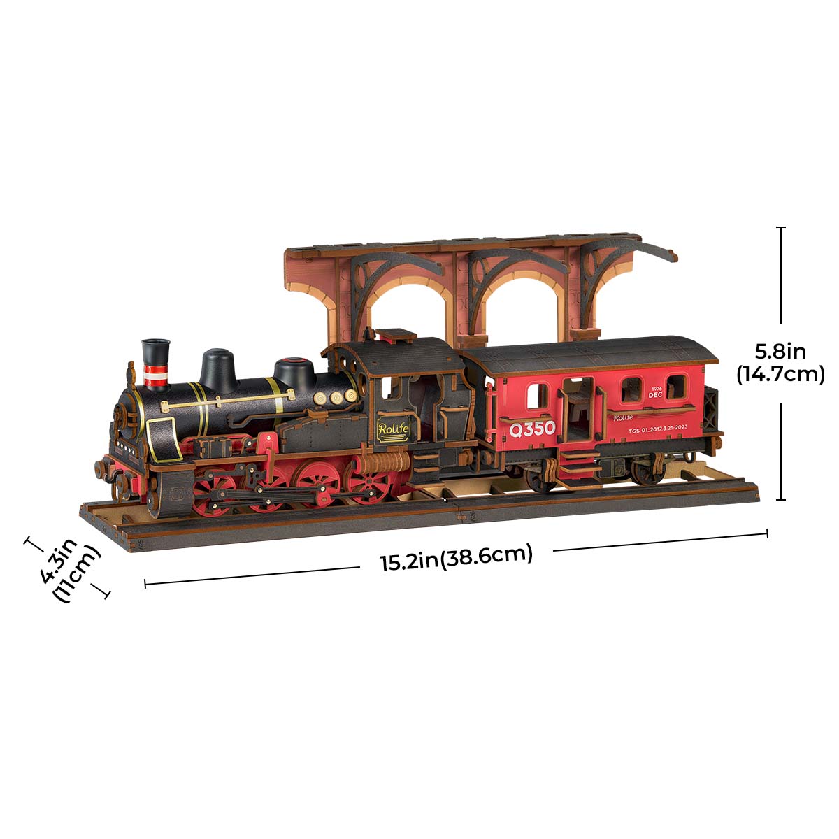 Rolife 3D Wooden Puzzle - Steam Journey TGS01 image de galerie 6