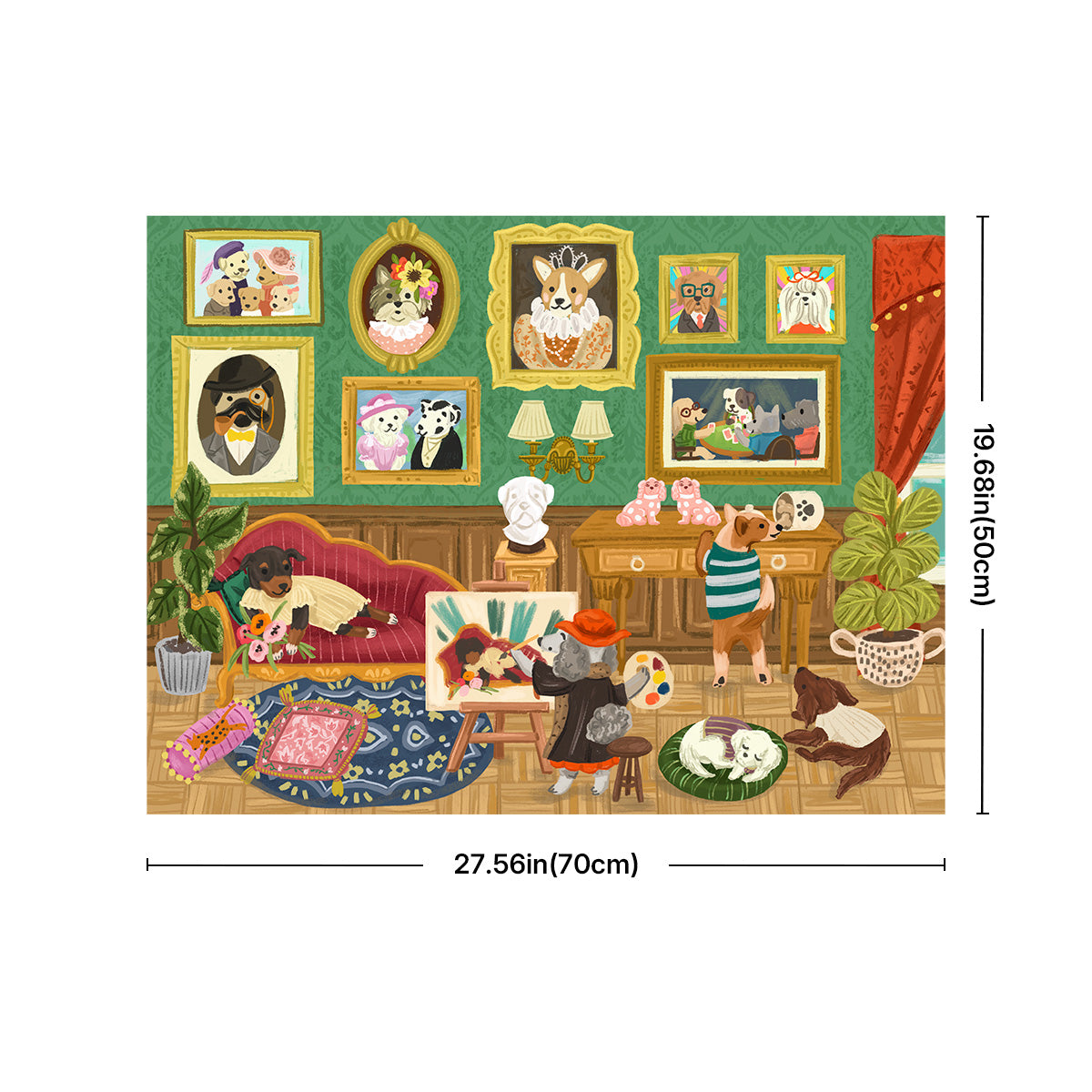 Rolife 1000 stukjes legpuzzel - Doggie Art Gallery PT008 galerij afbeelding 6