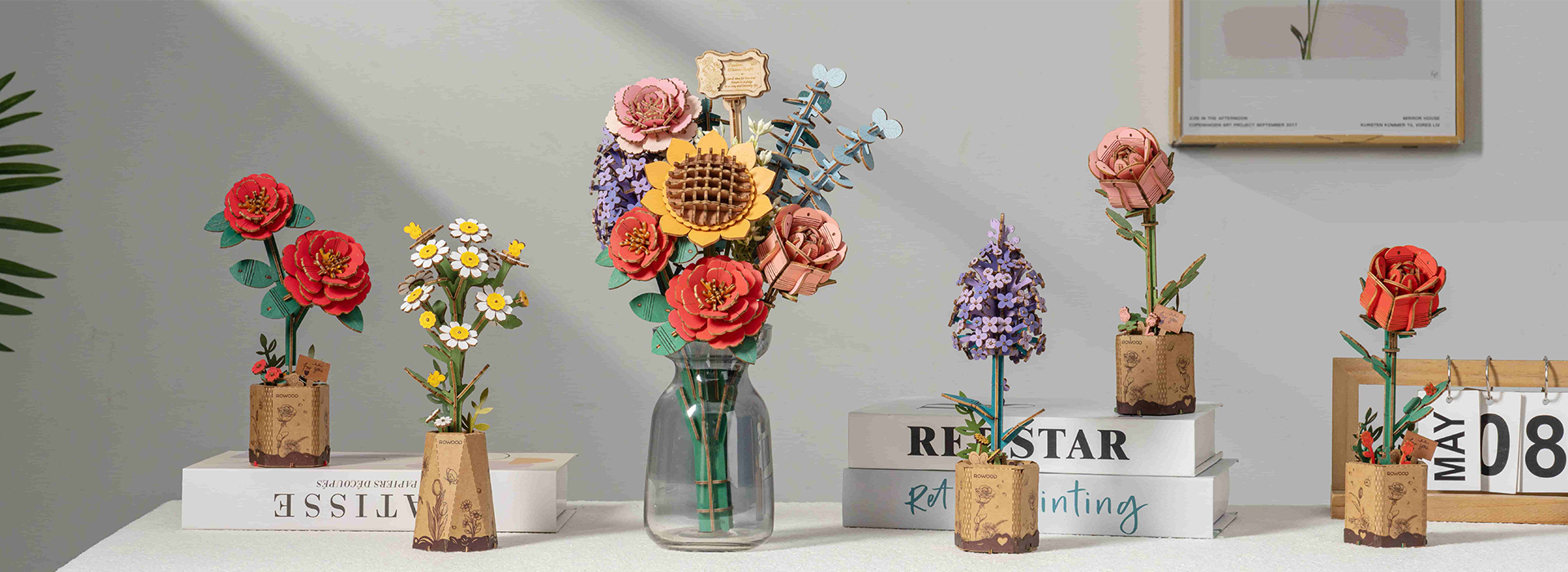 Holzblumen-Handwerkskunst