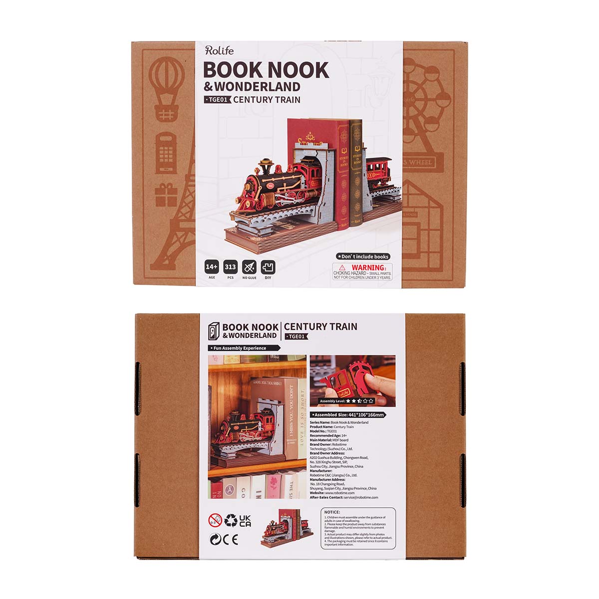 Rolife DIY Buchnische Kit - Jahrhundert Zug TGE01 Galerie Bild 7
