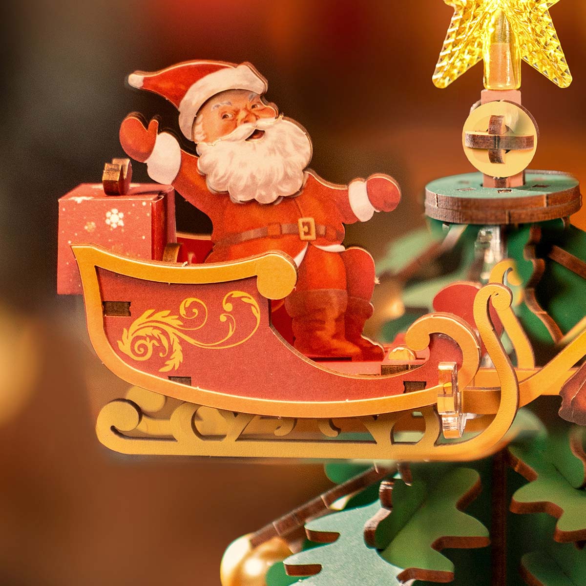Rolife 3D Holzpuzzle - Weihnachtsmelodie Baum AMS01 Galeriebild 6