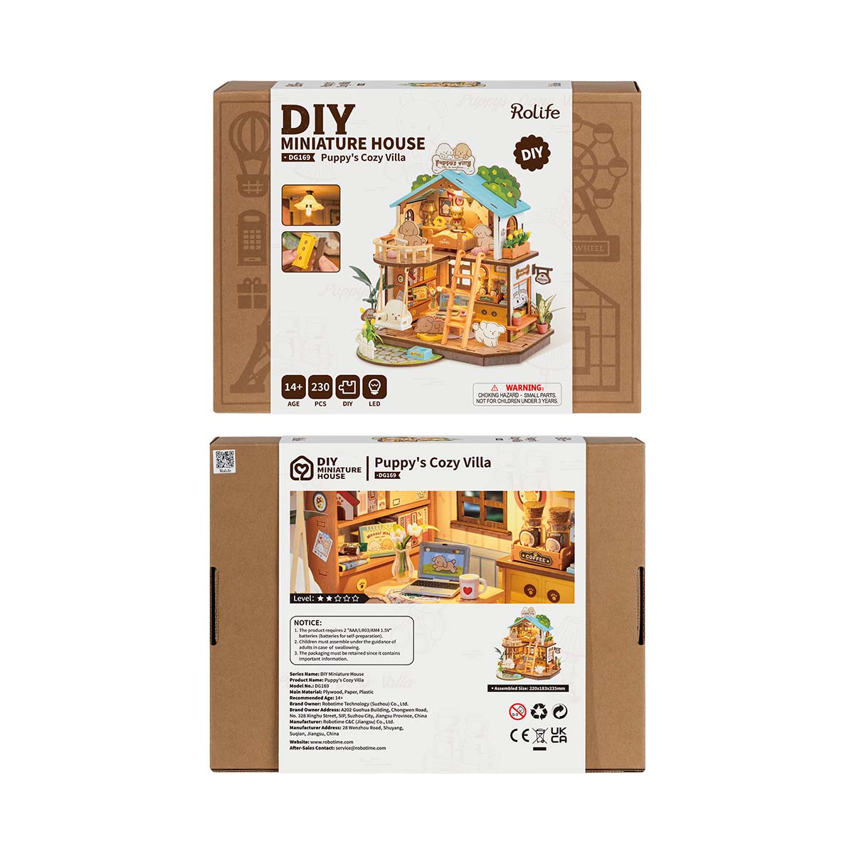 Rolife DIY Miniature House - Puppy's Cozy Villa DG169 gallery image 7