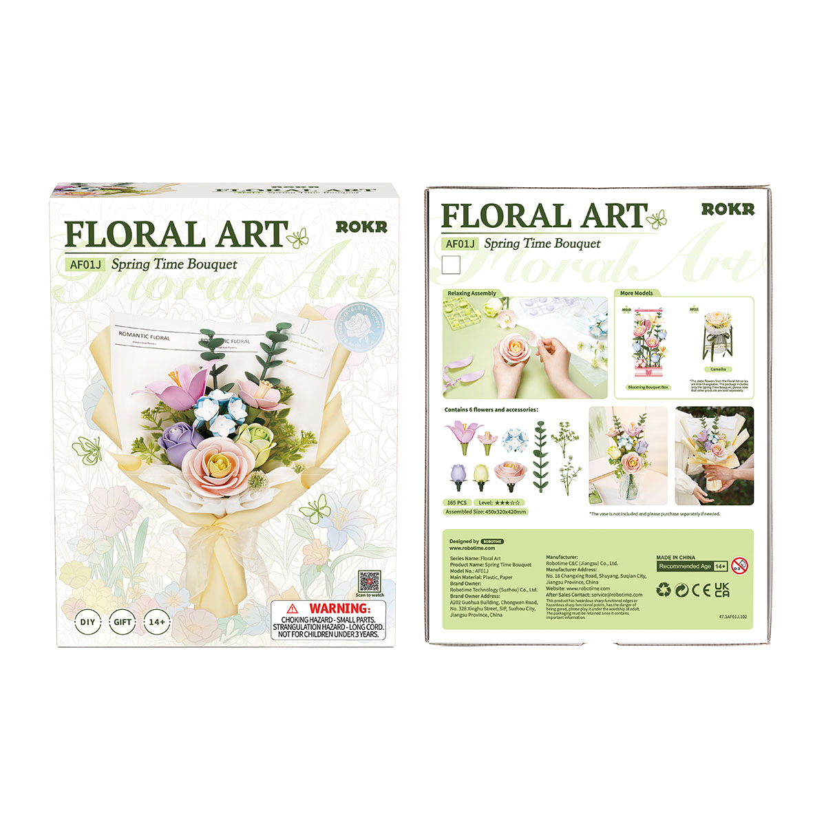 ROKR DIY 3D Puzzle - Spring Time Bouquet AF01J gallery image 7