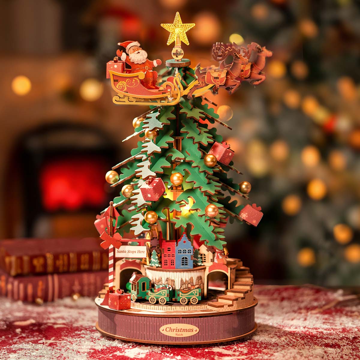 Rolife 3D Holzpuzzle - Weihnachtsmelodie Baum AMS01 Galeriebild 5