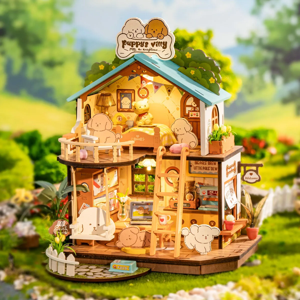 Rolife DIY Miniature House - Puppy's Cozy Villa DG169 product hero image