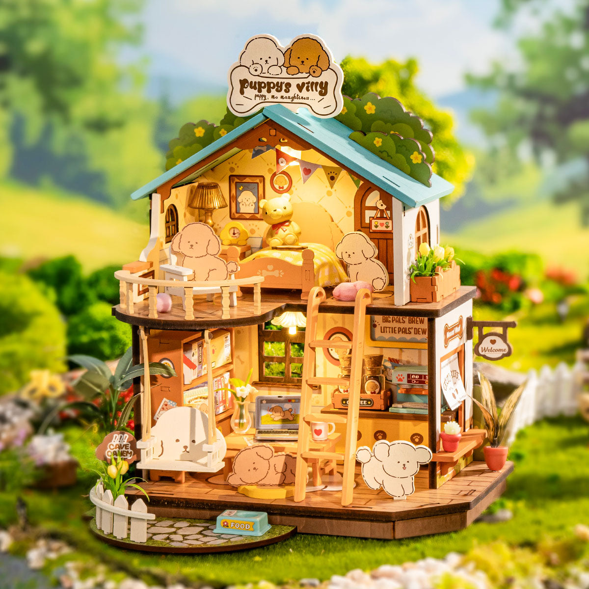 Rolife DIY Miniature House - Puppy's Cozy Villa DG169 product hero image