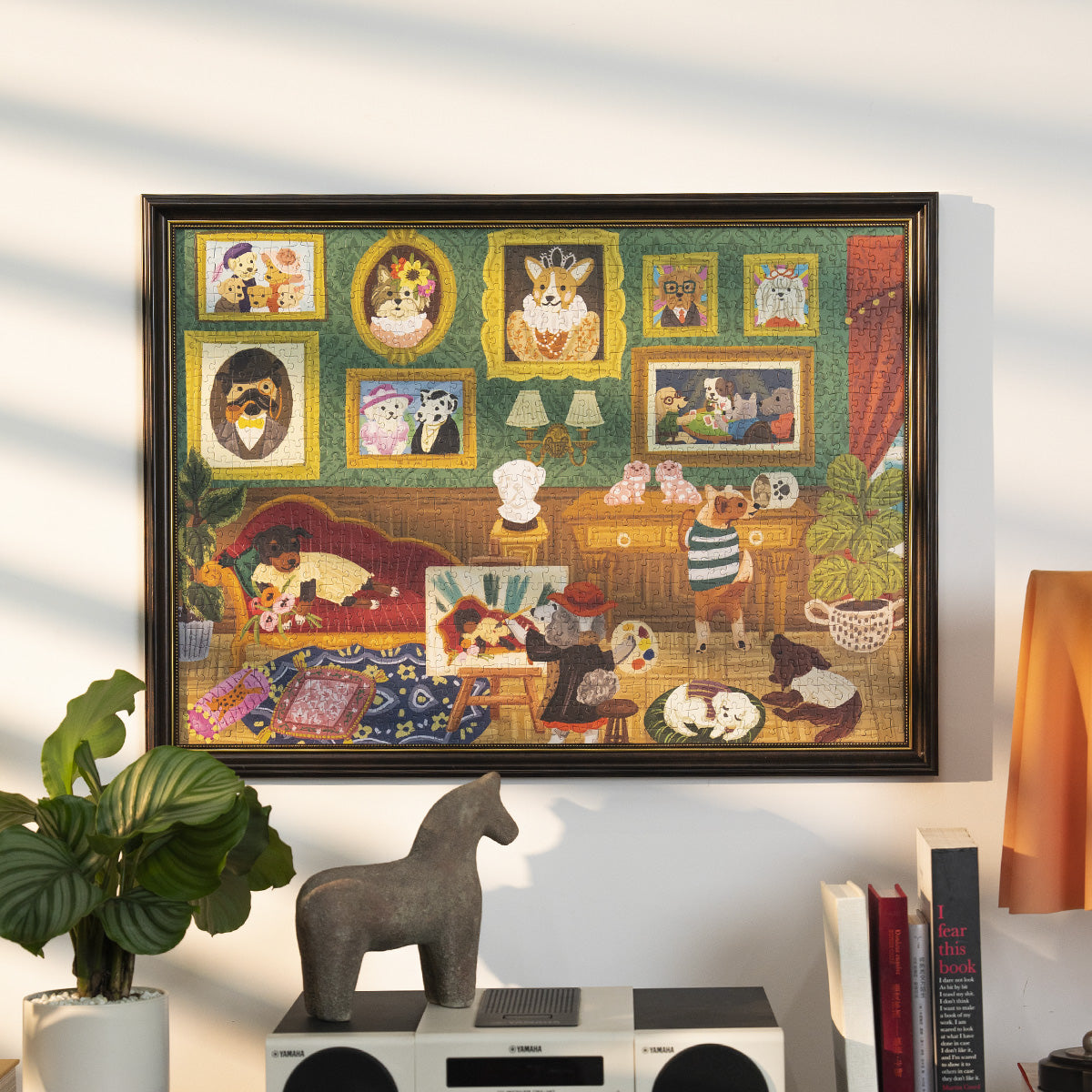 Rolife 1000 stukjes legpuzzel - Doggie Art Gallery PT008 product held afbeelding